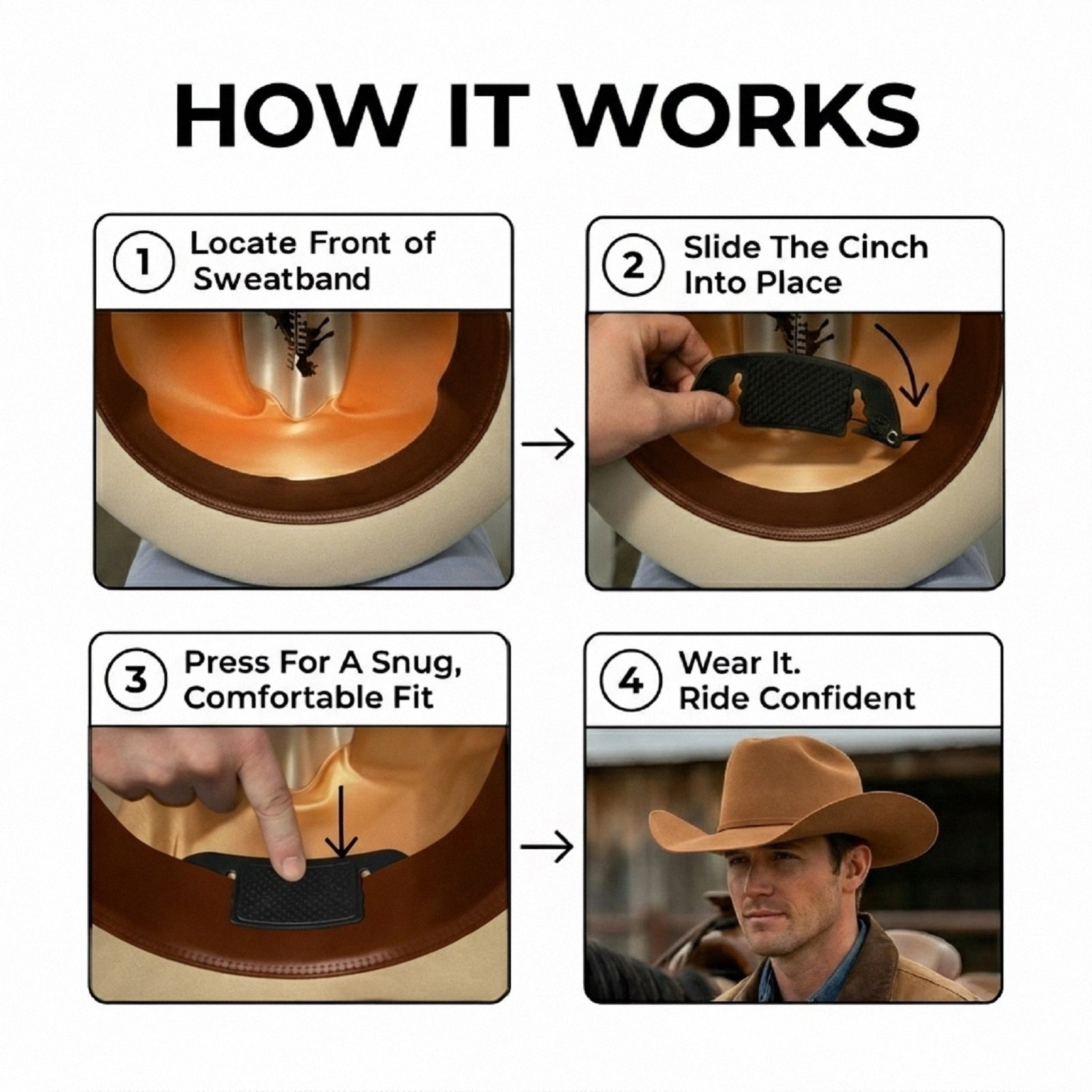 Cowboy Hat Cinch - hatcinch